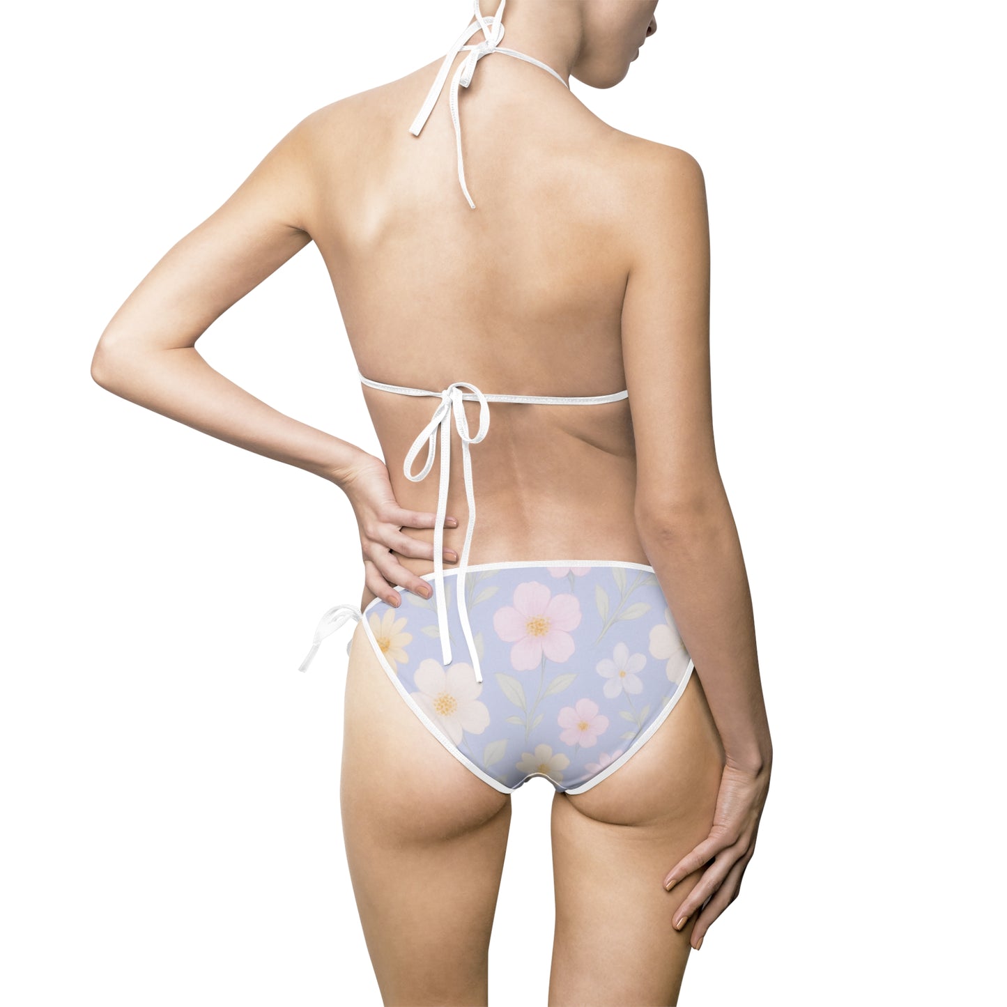 Pastel Bloom Bikini – Periwinkle Dream