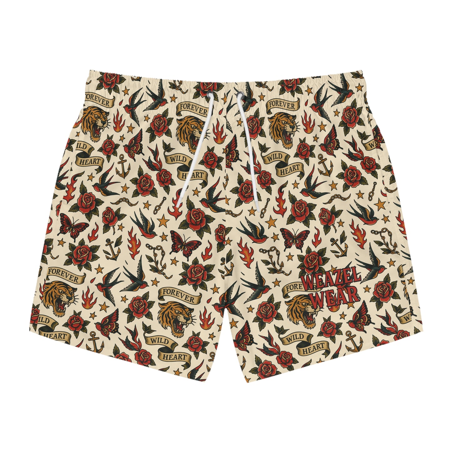 Ride or Die Tattoo Swim Trunks
