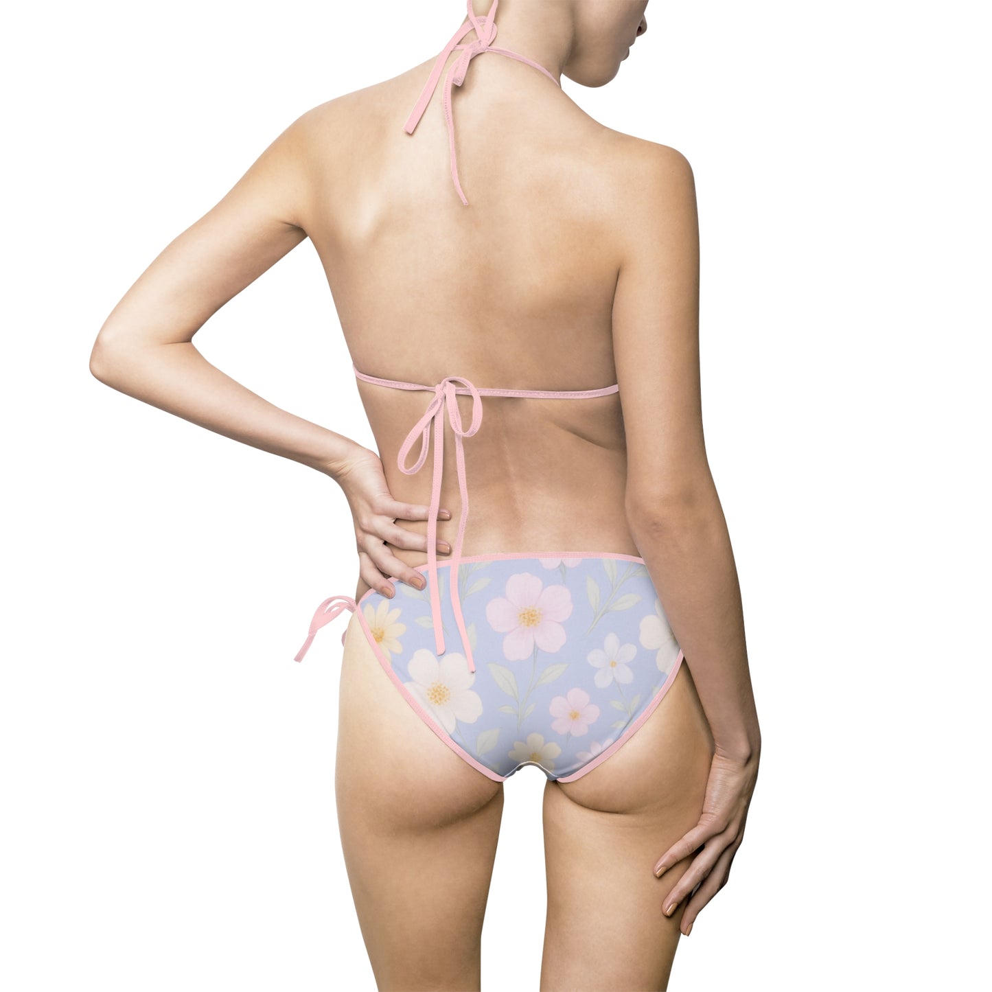 Pastel Bloom Bikini – Periwinkle Dream