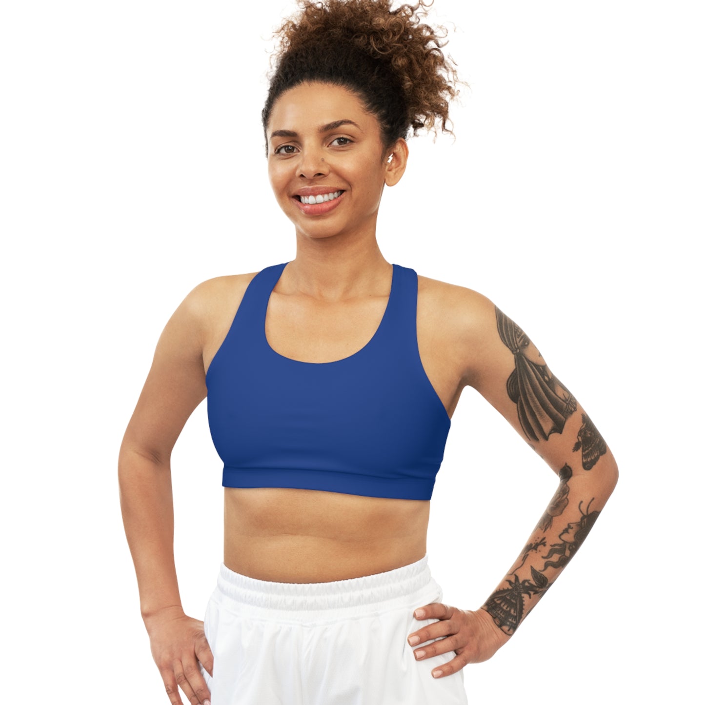 Seamless Sports Bra Blue