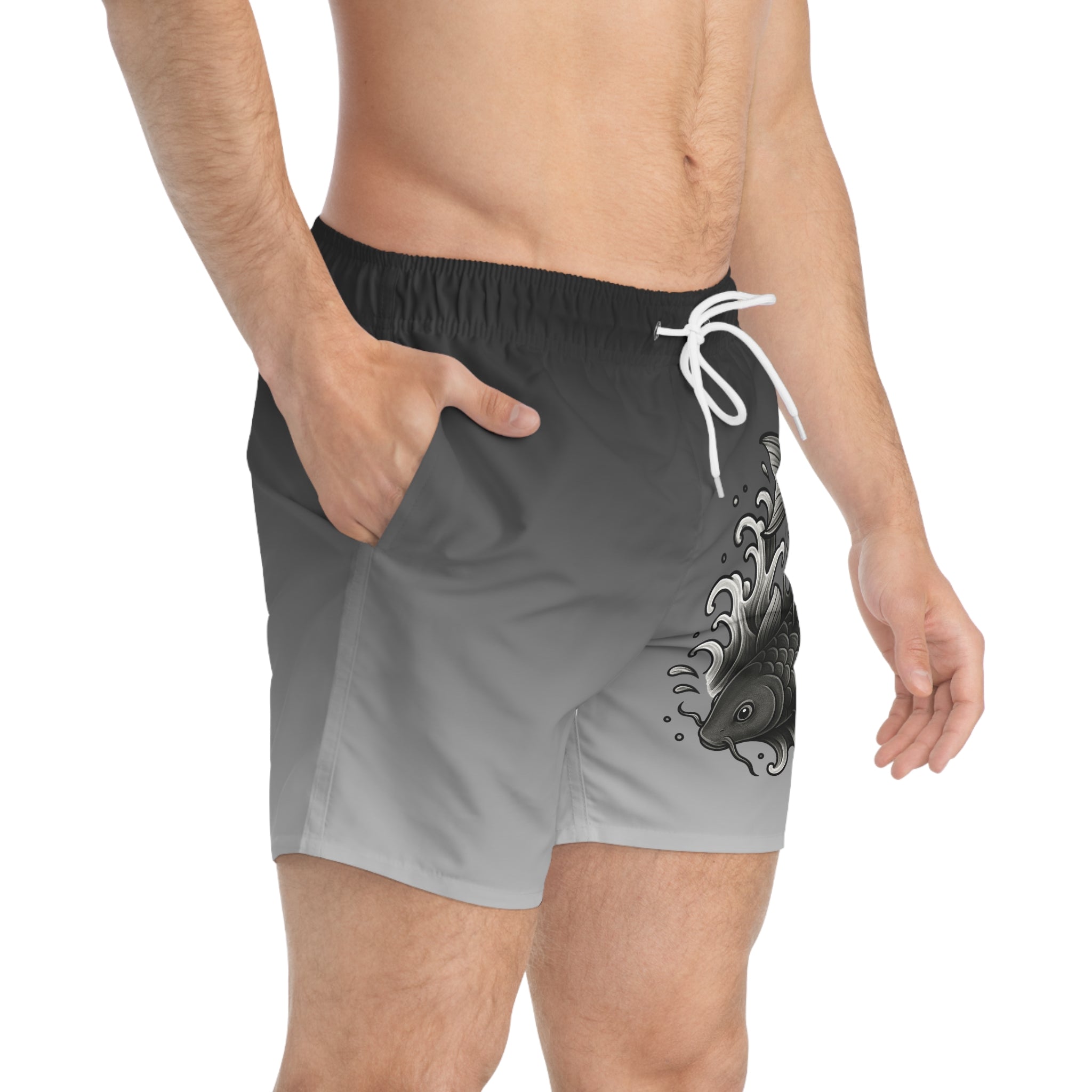 Koi Fish Summer Swim Trunks