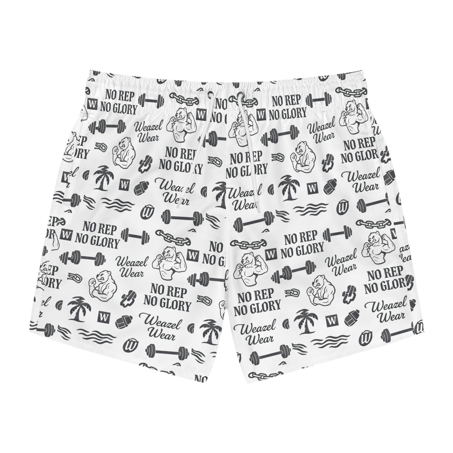 "No Rep No Glory" Swim Trunks