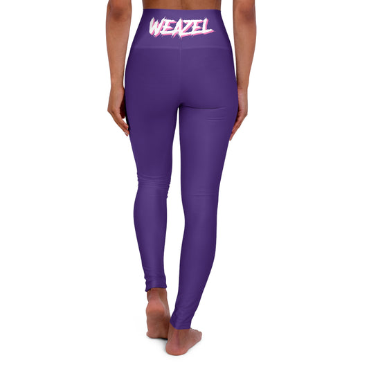 High Waisted Yoga Leggings Purple