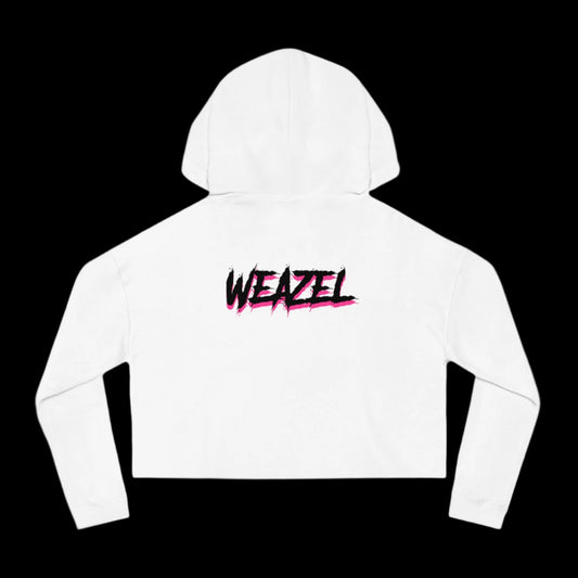 Women's Cropped Hoodie White