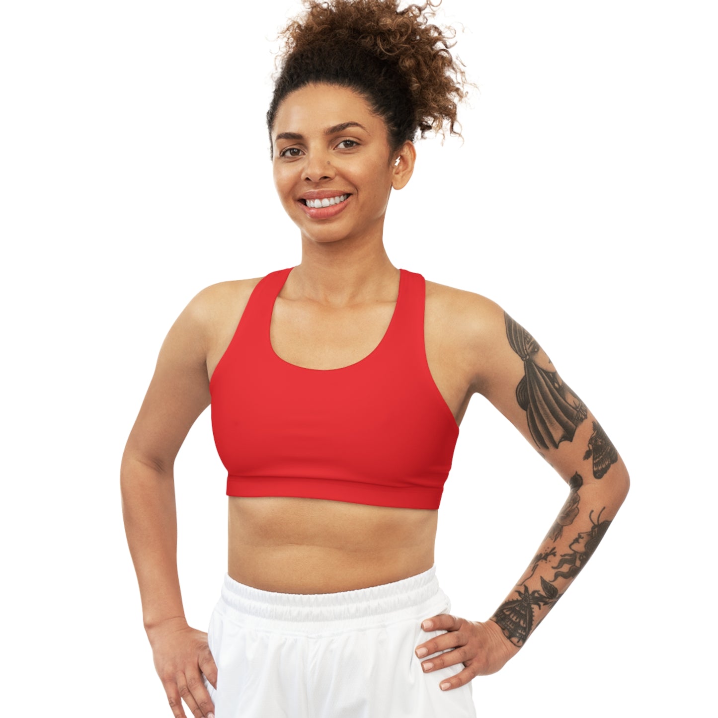 Seamless Sports Bra Red