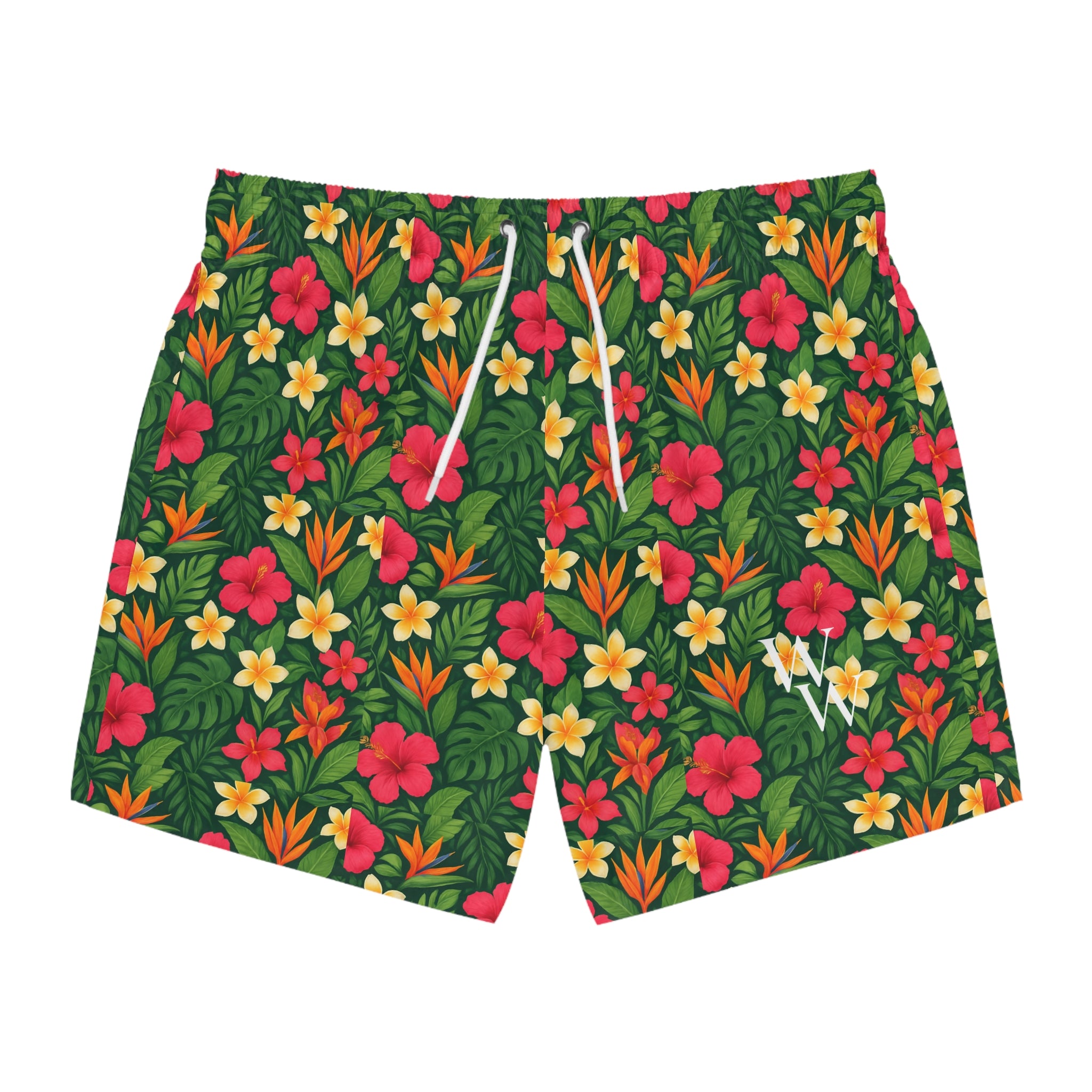 Tropical Heat Swim Trunks – Hibiscus Edition