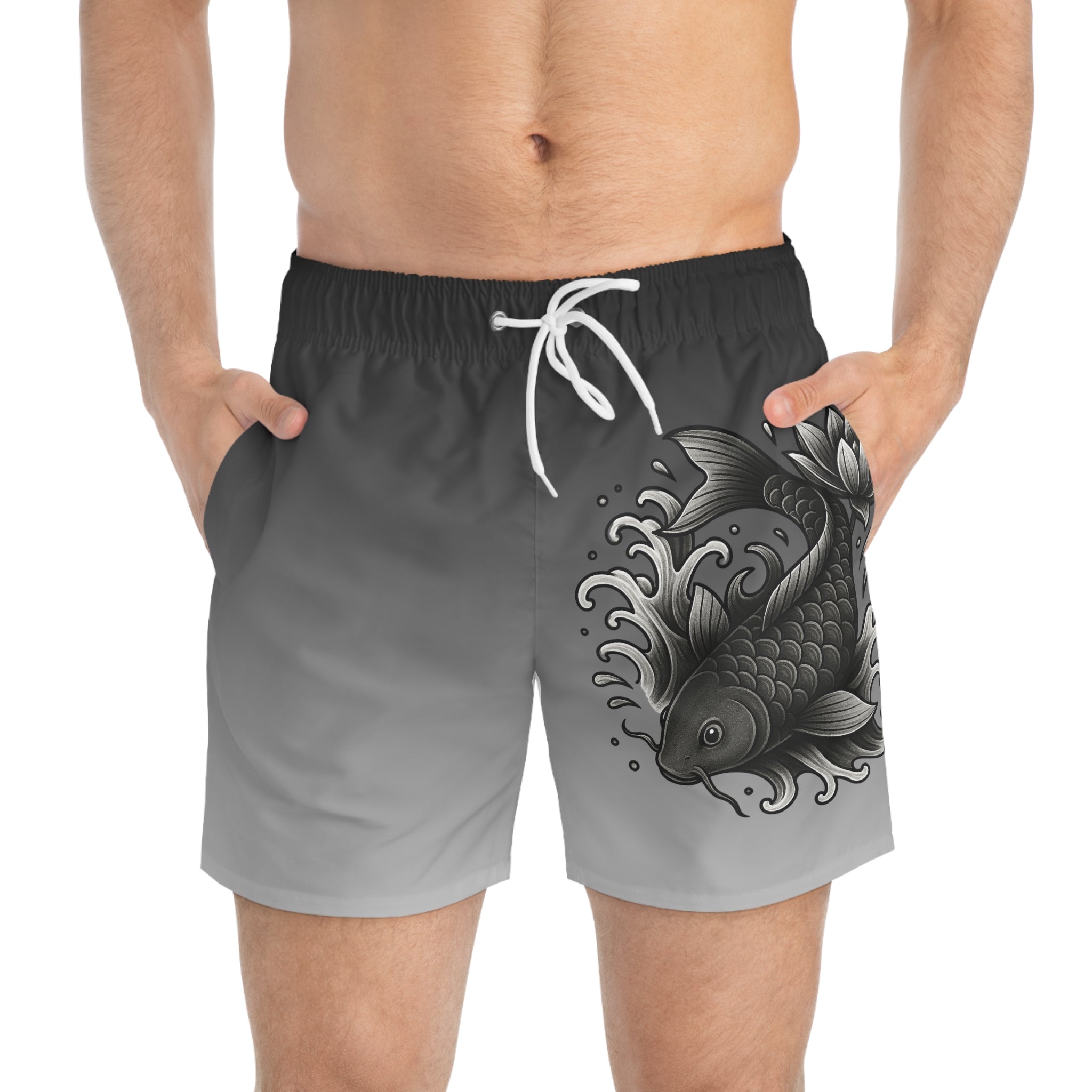 Koi Fish Summer Swim Trunks