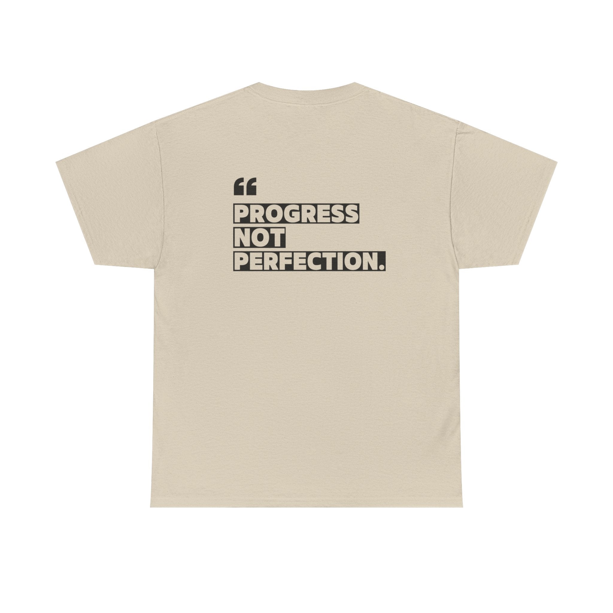 Unisex Heavy Cotton Tee - 'Progress Not Perfection'