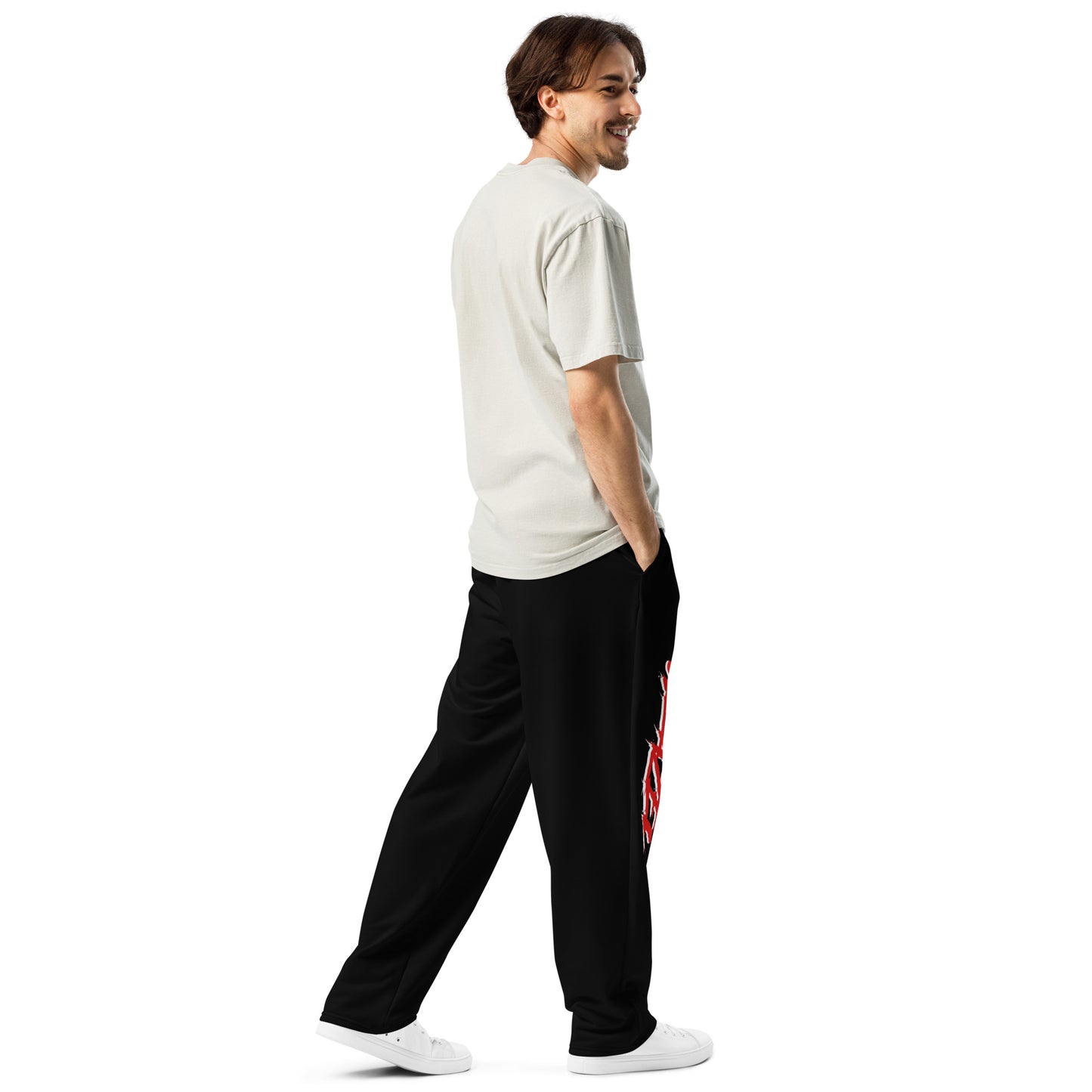 Mens Joggers Wide Leg