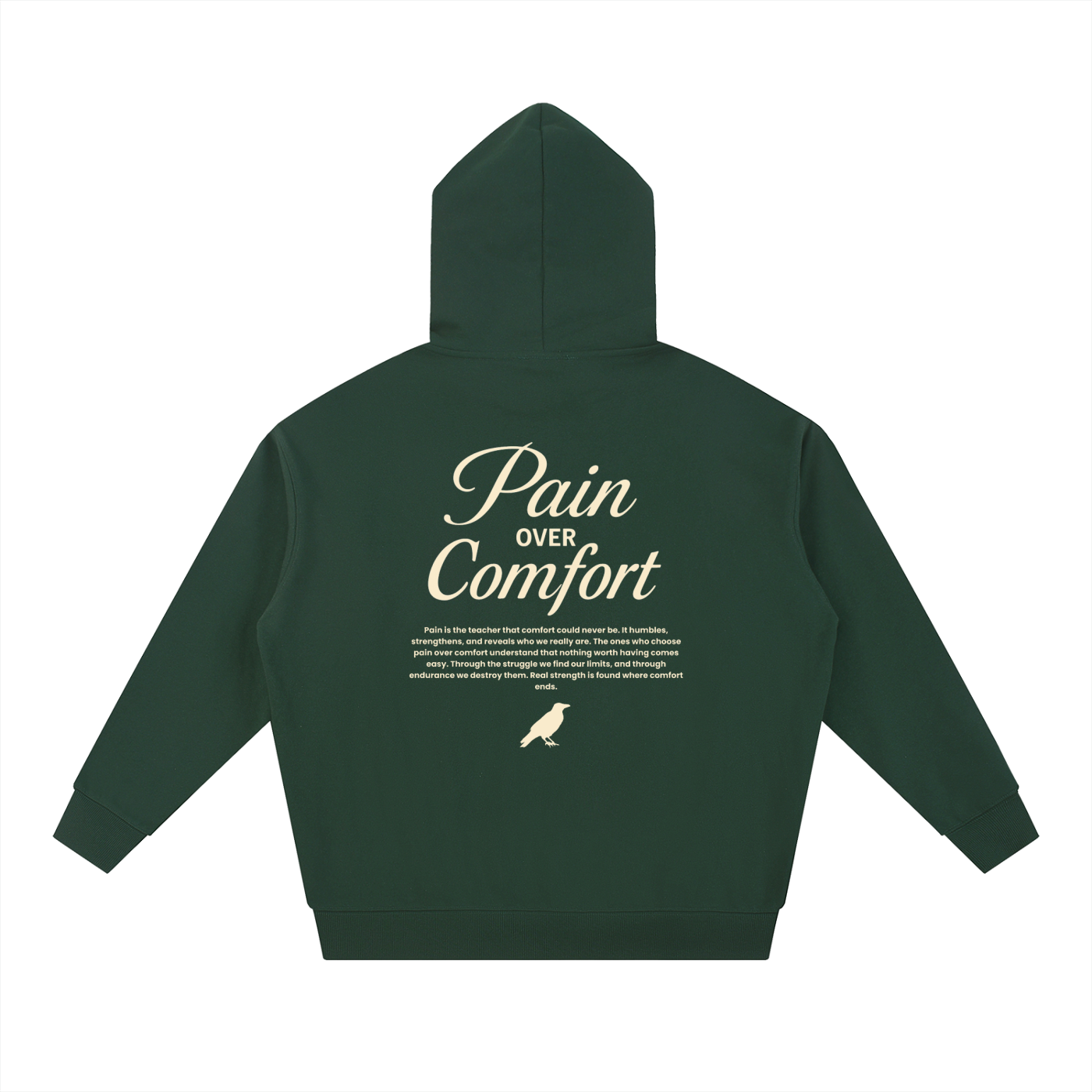 Pain Over Comfort Heavyweight Essential Hoodie